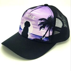 Dog Pawsitive Vibes Beach Trucker Hat